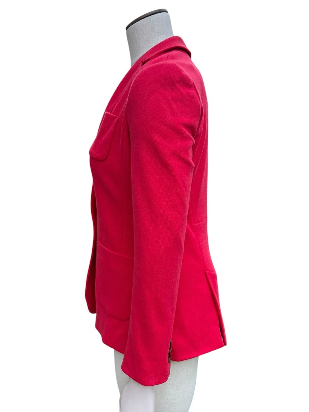 Talbots Red  Knit Two-Button Blazer - Picture 3 of 6